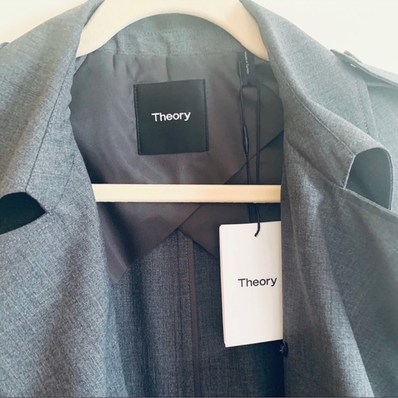 Theory LAURELWOOD B. Wool Trench Coat - Picture 11 of 13